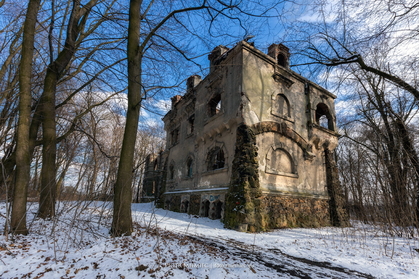 Ruiny pałacu w Wierbce
