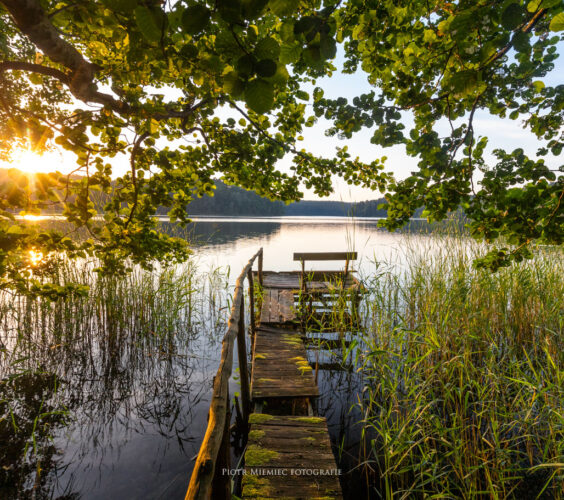 Piękne jezioro Ciecz koło Łagowa Lubuskiego