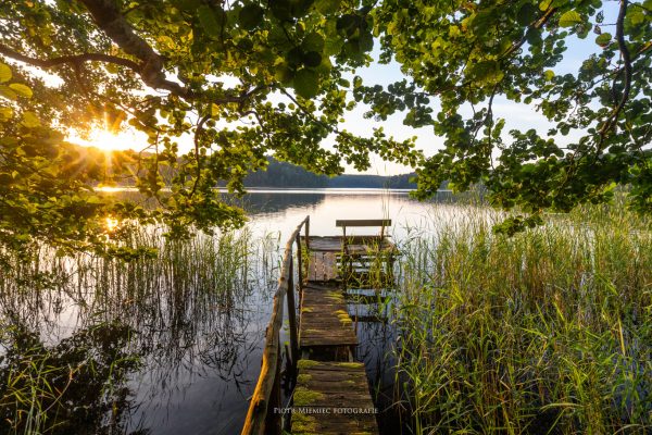 Piękne jezioro Ciecz koło Łagowa Lubuskiego