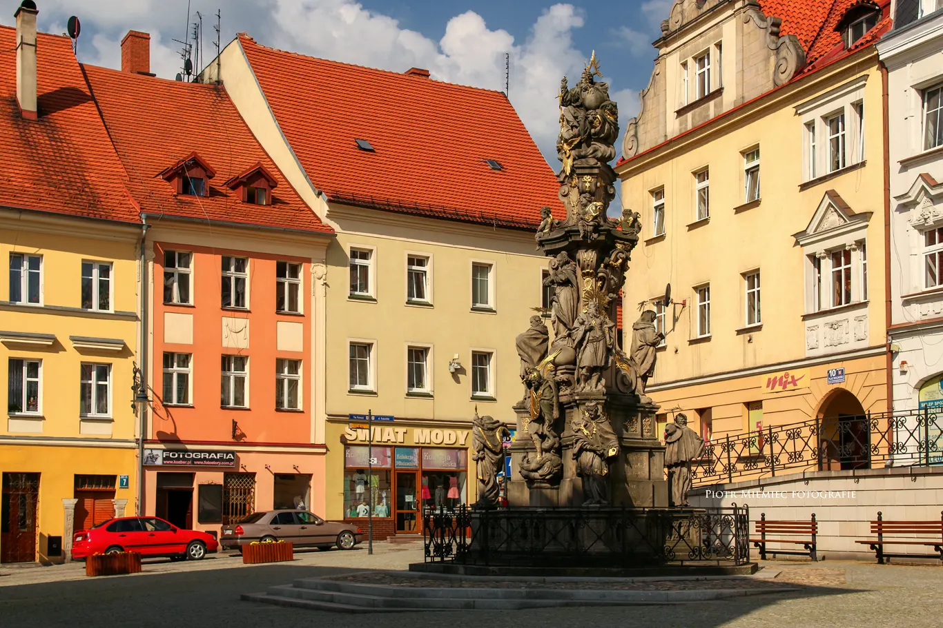 Kolumna Trójcy Świętej na rynku w Bystrzycy Kłodzkiej
